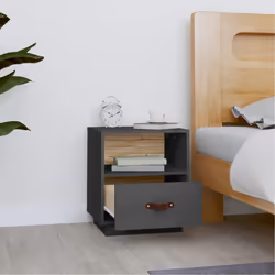 VidaXL 818299 nightstand/bedside table Grey