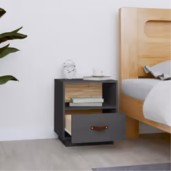 VidaXL 818300 nightstand/bedside table Grey