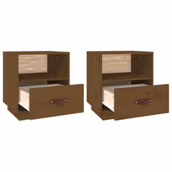 VidaXL 818302 nightstand/bedside table Brown - Additional view 5