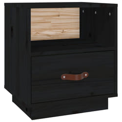 VidaXL 818303 nightstand/bedside table Black
