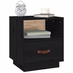 VidaXL 818304 nightstand/bedside table Black - Additional view 4