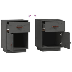 VidaXL 818310 nightstand/bedside table Grey