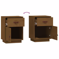 VidaXL 818311 nightstand/bedside table Brown - Additional view 8