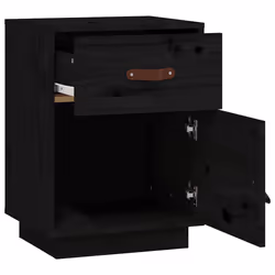 VidaXL 818313 nightstand/bedside table Black - Additional view 7