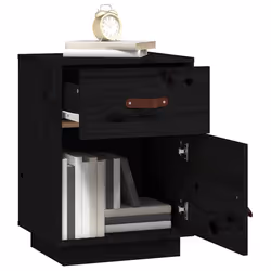 VidaXL 818314 nightstand/bedside table Black - Additional view 4