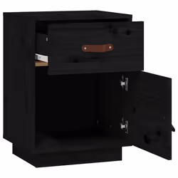 VidaXL 818314 nightstand/bedside table Black - Additional view 7