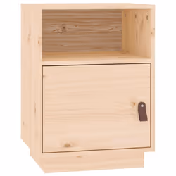 vidaXL 1/2x Solid Wood Pine Bedside Cabinet Nightstand End Table Multi Colours - Brown, 1