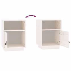 VidaXL 818317 nightstand/bedside table White - Additional view 8