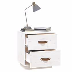 VidaXL 818327 nightstand/bedside table White - Additional view 4