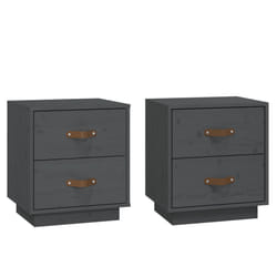 VidaXL 818330 nightstand/bedside table Grey