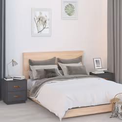 VidaXL 818330 nightstand/bedside table Grey