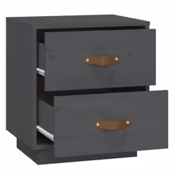 VidaXL 818330 nightstand/bedside table Grey - Additional view 8