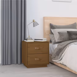 VidaXL 818332 nightstand/bedside table Brown