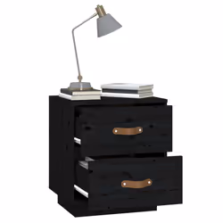 VidaXL 818334 nightstand/bedside table Black - Additional view 5