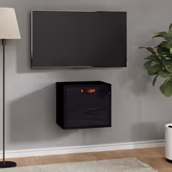 VidaXL 818349 shelve Pine, Wood Black