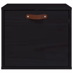VidaXL 818349 shelve Pine, Wood Black
