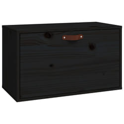 VidaXL 818354 shelve Pine, Wood Black