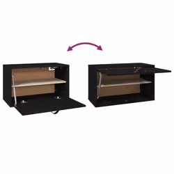 VidaXL 818354 shelve Pine, Wood Black - Additional view 6