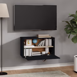 VidaXL 818354 shelve Pine, Wood Black - Additional view 8