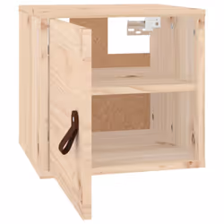 vidaXL Wall Cabinet Hanging Storage Cabinet Wall Cupboard Solid Wood Pine - brown, 1 pcs - Additional view 4
