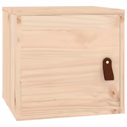 vidaXL Wall Cabinet Hanging Storage Cabinet Wall Cupboard Solid Wood Pine - brown, 2 pcs