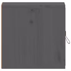 vidaXL Wall Cabinet Hanging Storage Cabinet Wall Cupboard Solid Wood Pine - grey, 2 pcs - Additional view 4