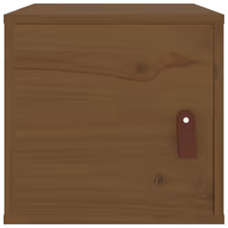 vidaXL Wall Cabinet Hanging Storage Cabinet Wall Cupboard Solid Wood Pine - honey brown, 1 pcs - Additional view 2