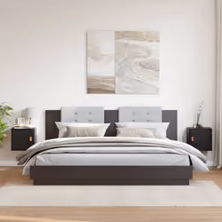 VidaXL 818364 shelve Pine, Wood Black - Additional view 2