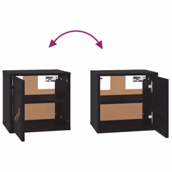 VidaXL 818364 shelve Pine, Wood Black - Additional view 7
