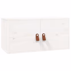 VidaXL 818367, Pine, Faux leather, White, 60 kg, 600 mm, 300 mm, 300 mm