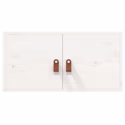 VidaXL 818367 shelve Pine, Faux leather White