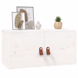 VidaXL 818367 shelve Pine, Faux leather White - Additional view 6