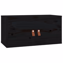 VidaXL 818374 shelve Pine, Wood Black
