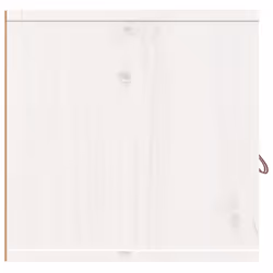 vidaXL Wall Cabinet Hanging Storage Cabinet Wall Cupboard Solid Wood Pine - White, 2 - Additional view 4