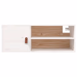 VidaXL 818387 shelve Pine, Faux leather White - Additional view 6