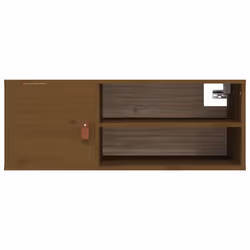 VidaXL 818391 shelve Pine, Faux leather Brown - Additional view 6