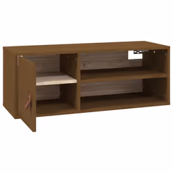 VidaXL 818391 shelve Pine, Faux leather Brown - Additional view 7