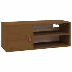 VidaXL 818392, Pine, Faux leather, Brown, 800 mm, 300 mm, 300 mm, 2 pc(s)