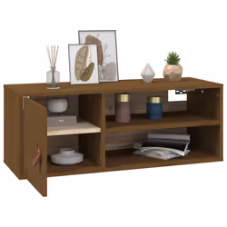VidaXL 818392 shelve Pine, Faux leather Brown - Additional view 5