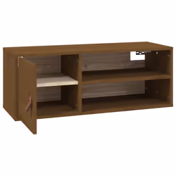 VidaXL 818392 shelve Pine, Faux leather Brown - Additional view 7