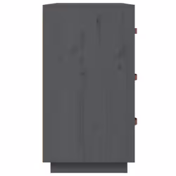 vidaXL Sideboard Side Cabinet Home Organiser Storage Cupboard Solid Wood Pine - Grey - Additional view 5
