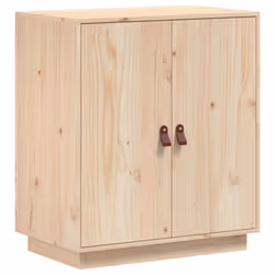 vidaXL Solid Wood Pine Sideboard Wooden Home Organiser Highboard Multi Colours - Brown