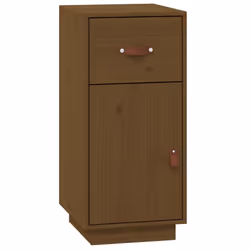 vidaXL Solid Wood Pine Sideboard Wooden Home Organiser Cupboard Multi Colours - Honey brown