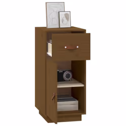 vidaXL Solid Wood Pine Sideboard Wooden Home Organiser Cupboard Multi Colours - Honey brown - Additional view 4