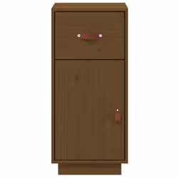 vidaXL Solid Wood Pine Sideboard Wooden Home Organiser Cupboard Multi Colours - Honey brown - Additional view 5