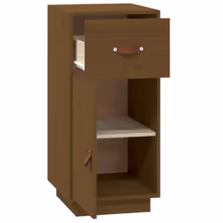 vidaXL Solid Wood Pine Sideboard Wooden Home Organiser Cupboard Multi Colours - Honey brown - Additional view 6