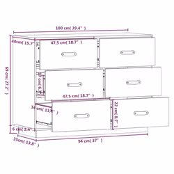 VidaXL 820145 living room sideboard/buffet - Additional view 4
