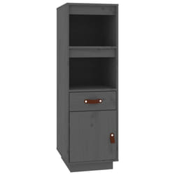 vidaXL Solid Wood Pine Highboard High Sideboard Cabinet Cupboard Multi Colours - Grey