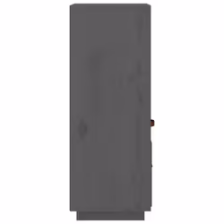 vidaXL Solid Wood Pine Highboard High Sideboard Cabinet Cupboard Multi Colours - Grey - Additional view 7