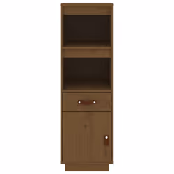 vidaXL Solid Wood Pine Highboard High Sideboard Cabinet Cupboard Multi Colours - Honey brown - Additional view 5
